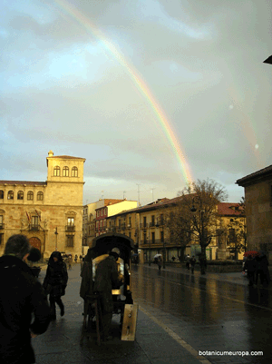 Arco iris sobre León